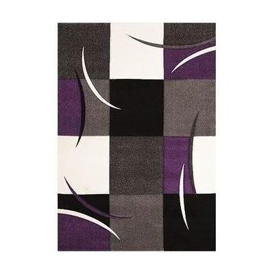 Tapis JADOREL - 160x230cm - Polypropylène - Violet - Publicité Tapis JADOREL - 160x230cm - Polypropylène - Violet - Publicité