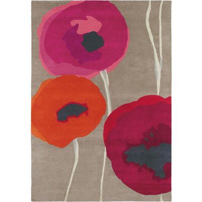 Sanderson Tapis salon POPPIES en laine Fait main - Publicité Sanderson Tapis salon POPPIES en laine Fait main - Publicité