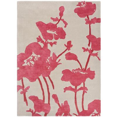 Florence Broadhurst Tapis salon et chambre fait à la main en laine motif floral BIFLORAL - Publicité Florence Broadhurst Tapis salon et chambre fait à la main en laine motif floral BIFLORAL - Publicité