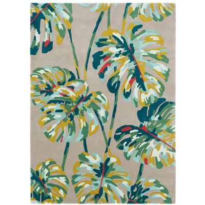 Harlequin Tapis salon et chambre fait à la main en laine motif floral BLUELEAF - Publicité Harlequin Tapis salon et chambre fait à la main en laine motif floral BLUELEAF - Publicité