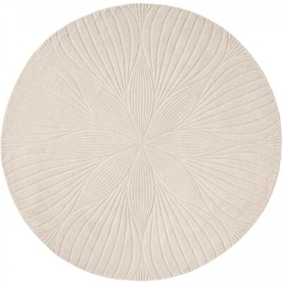 Wedgwood Tapis rond fait à la main en laine motif faux uni FOLIA - Publicité Wedgwood Tapis rond fait à la main en laine motif faux uni FOLIA - Publicité