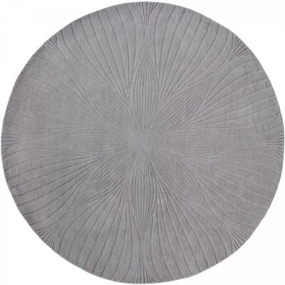 Wedgwood Tapis rond fait à la main en laine motif faux uni FOLIA - Publicité Wedgwood Tapis rond fait à la main en laine motif faux uni FOLIA - Publicité