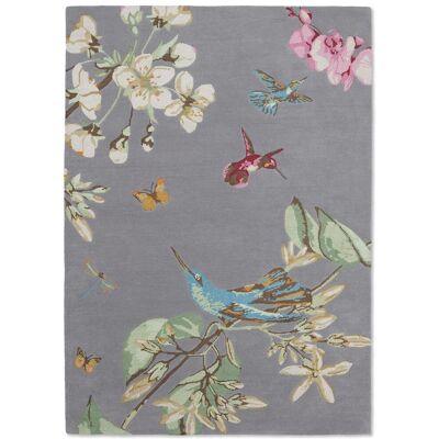 Wedgwood Tapis salon et chambre fait à la main en laine motif floral HUMIBIRD - Publicité Wedgwood Tapis salon et chambre fait à la main en laine motif floral HUMIBIRD - Publicité