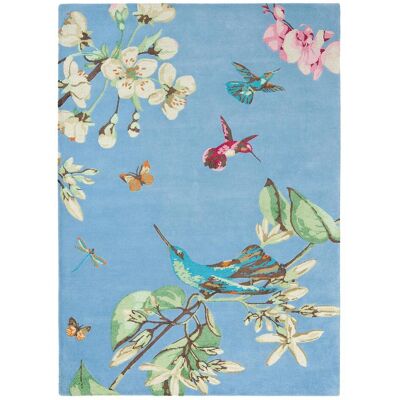 Wedgwood Tapis salon et chambre fait à la main en laine motif floral - Publicité Wedgwood Tapis salon et chambre fait à la main en laine motif floral - Publicité