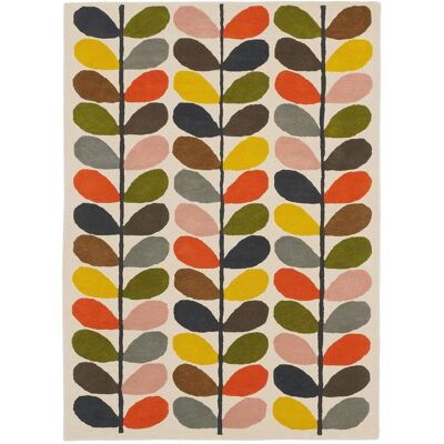Orla Kiely Tapis salon et chambre fait à la main en laine motif seventies MULTEM - Publicité Orla Kiely Tapis salon et chambre fait à la main en laine motif seventies MULTEM - Publicité