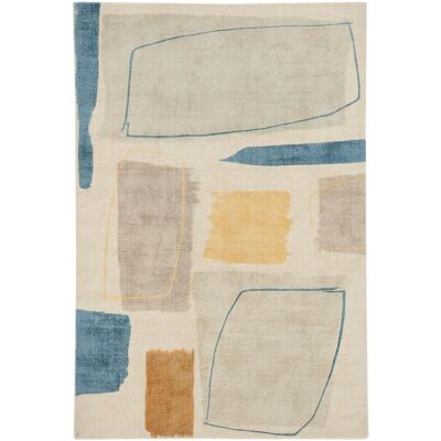 Scion Tapis salon et chambre fait à la main en laine motif abstrait PAPYA - Publicité Scion Tapis salon et chambre fait à la main en laine motif abstrait PAPYA - Publicité