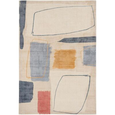 Scion Tapis salon et chambre fait à la main en laine motif abstrait PAPYA - Publicité Scion Tapis salon et chambre fait à la main en laine motif abstrait PAPYA - Publicité