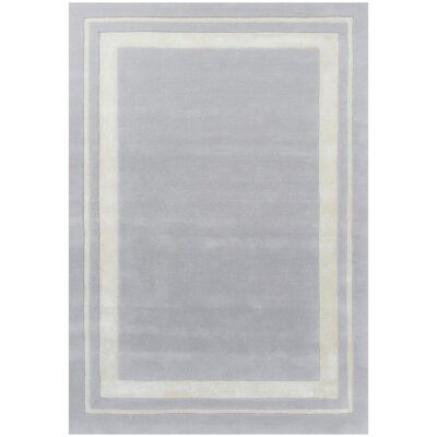 Tapis en laine fait main Laura Ashley - Rectangulaire, Argenté - Publicité Tapis en laine fait main Laura Ashley - Rectangulaire, Argenté - Publicité