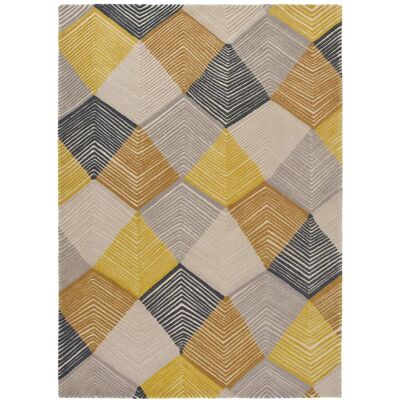 Harlequin Tapis salon et chambre SAFFRON, fait à la main motif géométrique - Publicité Harlequin Tapis salon et chambre SAFFRON, fait à la main motif géométrique - Publicité