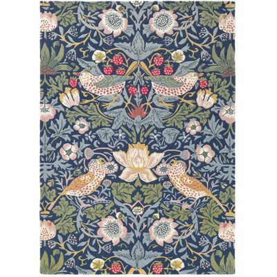 Morris & co Tapis salon et chambre fait à la main en laine motif floral STRAWBER - Publicité Morris & co Tapis salon et chambre fait à la main en laine motif floral STRAWBER - Publicité