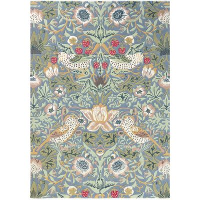 Morris & co Tapis salon et chambre fait à la main en laine motif floral STRAWBER - Publicité Morris & co Tapis salon et chambre fait à la main en laine motif floral STRAWBER - Publicité