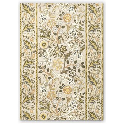 Morris & co Tapis salon et chambre fait à la main en laine motif floral WILMINA - Publicité Morris & co Tapis salon et chambre fait à la main en laine motif floral WILMINA - Publicité