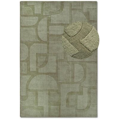 Villeroy & Boch Tapis salon motif géométrique, laine tissée main, ALEXIS authentique - Publicité Villeroy & Boch Tapis salon motif géométrique, laine tissée main, ALEXIS authentique - Publicité