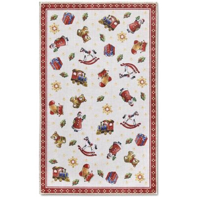 Villeroy & Boch Tapis salon ou enfant NOEL, tapis kilim fin et original - Publicité Villeroy & Boch Tapis salon ou enfant NOEL, tapis kilim fin et original - Publicité