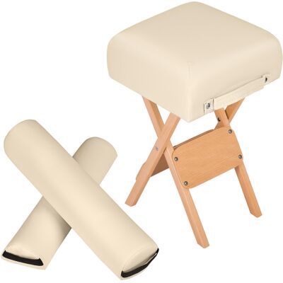 Tabouret de Massage tectake avec Rouleaux en Mousse - Beige - Accessoires de Massage - Publicité Tabouret de Massage tectake avec Rouleaux en Mousse - Beige - Accessoires de Massage - Publicité