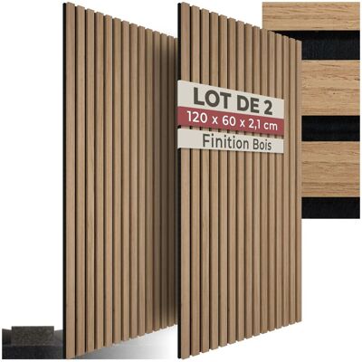 TecTake GmbH Panneaux acoustiques SONIC WALL aspect bois - marron chêne, Lot de 2 - Publicité TecTake GmbH Panneaux acoustiques SONIC WALL aspect bois - marron chêne, Lot de 2 - Publicité