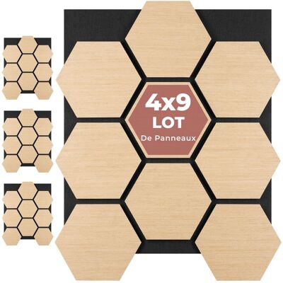 TecTake GmbH Panneaux acoustiques Sonic Shield aspect bois - marron chêne - Publicité TecTake GmbH Panneaux acoustiques Sonic Shield aspect bois - marron chêne - Publicité
