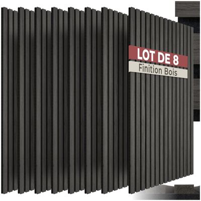 TecTake GmbH Panneaux acoustiques Sonic Wall IV aspect bois - chêne noir - Publicité TecTake GmbH Panneaux acoustiques Sonic Wall IV aspect bois - chêne noir - Publicité