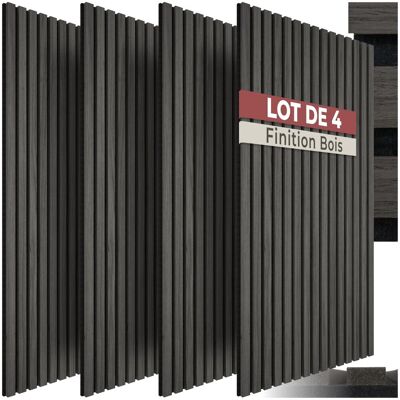 TecTake GmbH Panneaux acoustiques Sonic Wall II aspect bois - chêne noir - Publicité TecTake GmbH Panneaux acoustiques Sonic Wall II aspect bois - chêne noir - Publicité