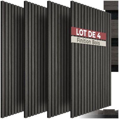 TecTake GmbH Panneaux acoustiques Sonic Wall III aspect bois - chêne noir - Publicité TecTake GmbH Panneaux acoustiques Sonic Wall III aspect bois - chêne noir - Publicité