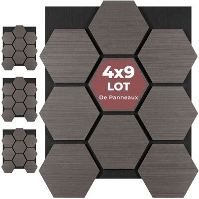 TecTake GmbH Panneaux acoustiques Sonic Shield aspect bois - Chêne gris - Publicité TecTake GmbH Panneaux acoustiques Sonic Shield aspect bois - Chêne gris - Publicité