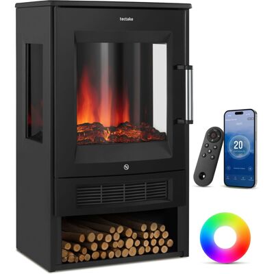 TecTake GmbH Cheminée électrique AIDAN avec 2 niveaux de chauffe - noir - Publicité TecTake GmbH Cheminée électrique AIDAN avec 2 niveaux de chauffe - noir - Publicité