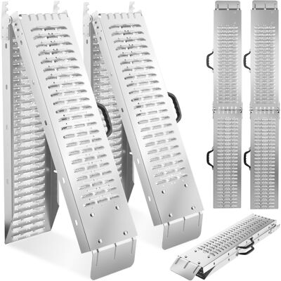 TecTake GmbH Rampes d'accès Björn, Lot de 2, Pliables, Capacité de poids 400 kg - 186 cm - Publicité TecTake GmbH Rampes d'accès Björn, Lot de 2, Pliables, Capacité de poids 400 kg - 186 cm - Publicité