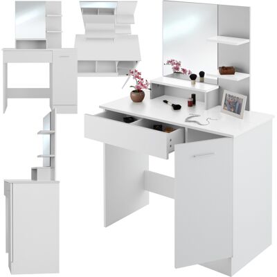 TecTake GmbH Coiffeuse ZOE moderne - blanc - Publicité TecTake GmbH Coiffeuse ZOE moderne - blanc - Publicité