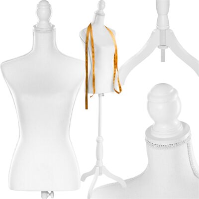 TecTake GmbH Mannequin de couture - blanc - Publicité TecTake GmbH Mannequin de couture - blanc - Publicité