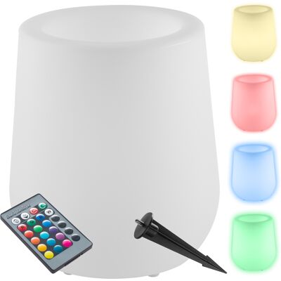 TecTake GmbH Pot de fleurs LED LUMINOUS CURVE POT avec télécommande incluse - blanc - Publicité TecTake GmbH Pot de fleurs LED LUMINOUS CURVE POT avec télécommande incluse - blanc - Publicité