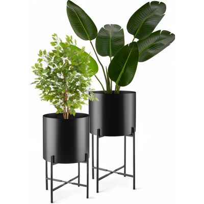 TecTake GmbH Support de plantes MINE en acier revêtu par poudre - noir - Publicité TecTake GmbH Support de plantes MINE en acier revêtu par poudre - noir - Publicité