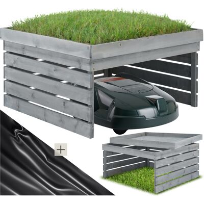 Garage Tectake Hortus pour robot tondeuse - Toit végétalisable, résistant aux intempéries - Publicité Garage Tectake Hortus pour robot tondeuse - Toit végétalisable, résistant aux intempéries - Publicité