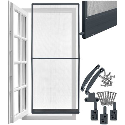 TecTake GmbH Moustiquaire avec cadre en aluminium pour portes, 210 x 95 cm - gris anthracite - Publicité TecTake GmbH Moustiquaire avec cadre en aluminium pour portes, 210 x 95 cm - gris anthracite - Publicité