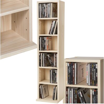 TecTake GmbH Étagère Colonne Meuble de Rangement 6 compartiments 90x21x20cm - marron hêtre - Publicité TecTake GmbH Étagère Colonne Meuble de Rangement 6 compartiments 90x21x20cm - marron hêtre - Publicité