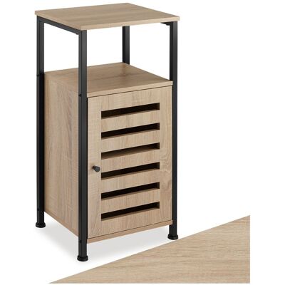 TecTake GmbH Armoire d’appoint DURHAM Meuble de rangement Style Vintage 38,5x31,5x81cm - Bois clair industriel, Chêne Sonoma - Publicité TecTake GmbH Armoire d’appoint DURHAM Meuble de rangement Style Vintage 38,5x31,5x81cm - Bois clair industriel, Chêne Sonoma - Publicité