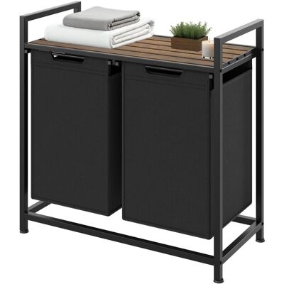 TecTake GmbH Panier à linge avec étagère, style industriel - 34 x 74 x 72 cm - Publicité TecTake GmbH Panier à linge avec étagère, style industriel - 34 x 74 x 72 cm - Publicité