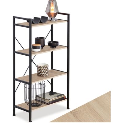 TecTake GmbH Etagère bibliothèque LEEDS style industriel 67,5 x 31,5 x 121,5 cm - Bois clair industriel, Chêne Sonoma - Publicité TecTake GmbH Etagère bibliothèque LEEDS style industriel 67,5 x 31,5 x 121,5 cm - Bois clair industriel, Chêne Sonoma - Publicité