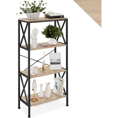 TecTake GmbH Etagère Barry 61,5x31,5x133,5cm - Bois clair industriel, Chêne Sonoma - Publicité TecTake GmbH Etagère Barry 61,5x31,5x133,5cm - Bois clair industriel, Chêne Sonoma - Publicité