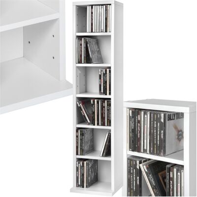 TecTake GmbH Étagère Colonne Meuble de Rangement 6 compartiments 90x21x20cm - blanc - Publicité TecTake GmbH Étagère Colonne Meuble de Rangement 6 compartiments 90x21x20cm - blanc - Publicité