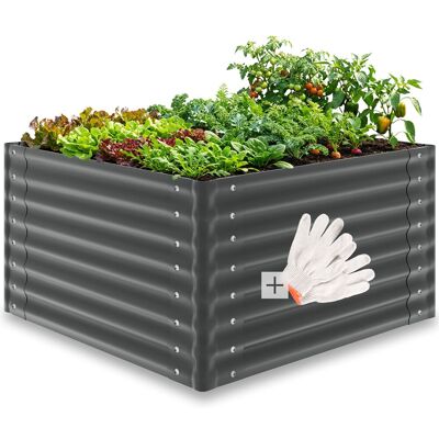 TecTake GmbH Bac à fleurs surélevé Blomma galvanisé, différentes tailles - gris anthracite - Publicité TecTake GmbH Bac à fleurs surélevé Blomma galvanisé, différentes tailles - gris anthracite - Publicité