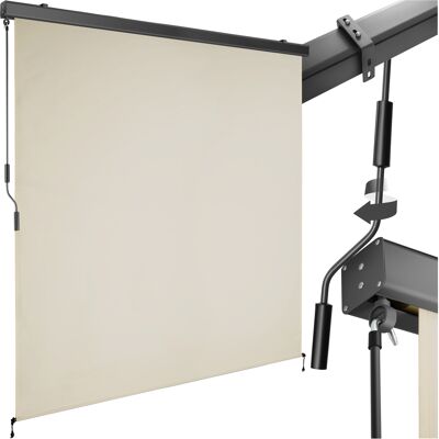 TecTake GmbH Store banne verticale ELOISE avec 2 supports muraux - 180 x 250 cm, beige - Publicité TecTake GmbH Store banne verticale ELOISE avec 2 supports muraux - 180 x 250 cm, beige - Publicité