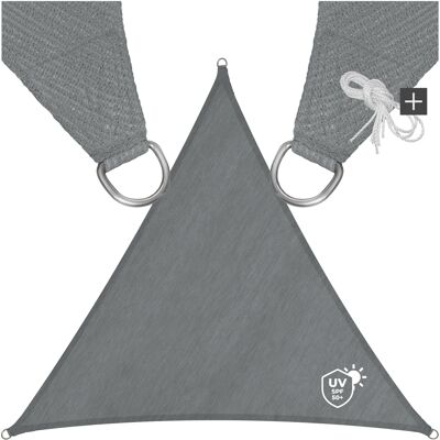 TecTake GmbH Voile d'ombrage triangulaire, gris - 3,6 x 3,6 x 3,6 m - Publicité TecTake GmbH Voile d'ombrage triangulaire, gris - 3,6 x 3,6 x 3,6 m - Publicité