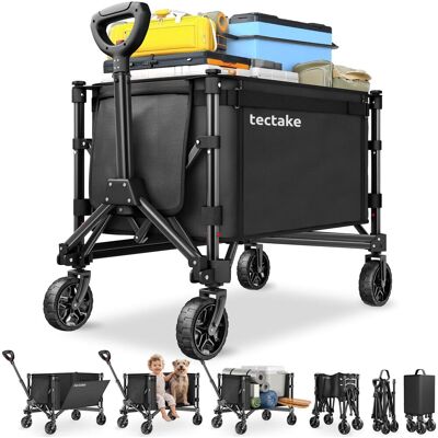TecTake GmbH Chariot pliable SMARTRIDER avec roues profilées et poignée télescopique - noir - Publicité TecTake GmbH Chariot pliable SMARTRIDER avec roues profilées et poignée télescopique - noir - Publicité