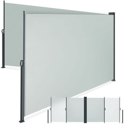 TecTake GmbH Store latéral double extensible avec mécanisme d'enroulement - gris - Publicité TecTake GmbH Store latéral double extensible avec mécanisme d'enroulement - gris - Publicité