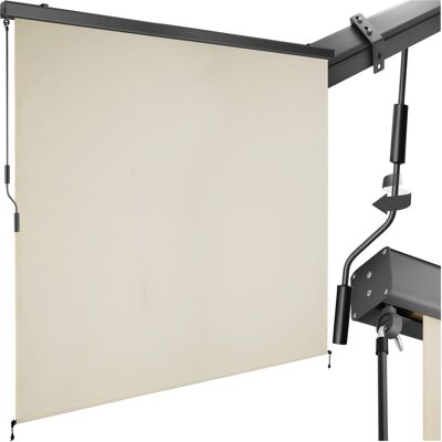 TecTake GmbH Store banne verticale ELOISE avec 2 supports muraux - 200 x 250 cm, beige - Publicité TecTake GmbH Store banne verticale ELOISE avec 2 supports muraux - 200 x 250 cm, beige - Publicité