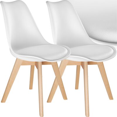TecTake GmbH Chaises de salle à manger FRÉDÉRIQUE style scandinave - blanc, Lot de 2 - Publicité TecTake GmbH Chaises de salle à manger FRÉDÉRIQUE style scandinave - blanc, Lot de 2 - Publicité