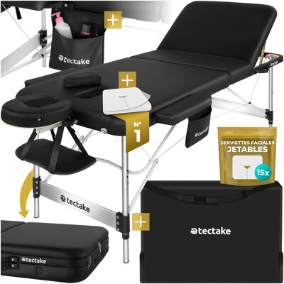 TecTake GmbH Table de massage pliable KO TAO - noir - Publicité TecTake GmbH Table de massage pliable KO TAO - noir - Publicité