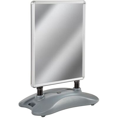 TecTake GmbH Panneau publicitaire double face A1 avec base lestable - gris - Publicité TecTake GmbH Panneau publicitaire double face A1 avec base lestable - gris - Publicité