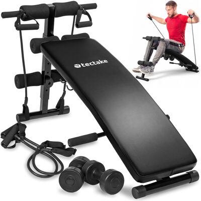 TecTake GmbH Banc de musculation CUTTLER 129 x 55 x 70cm - noir - Publicité TecTake GmbH Banc de musculation CUTTLER 129 x 55 x 70cm - noir - Publicité