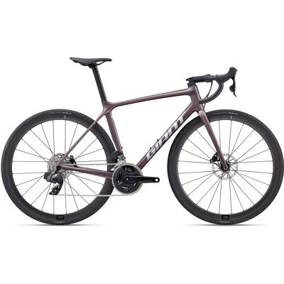 Vélo GIANT TCR Advanced Pro Disc 1 AR M MAUVE - Publicité Vélo GIANT TCR Advanced Pro Disc 1 AR M MAUVE - Publicité